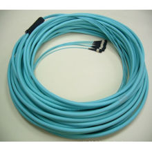 Les 8cores / 12cores / 24cores les moins chers Om3 Multi-Mode Fiber Optical MPO Patch Cord